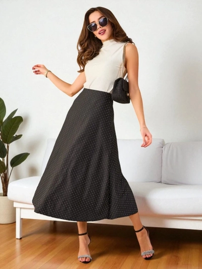 Royalfashion moterų midi sijonas