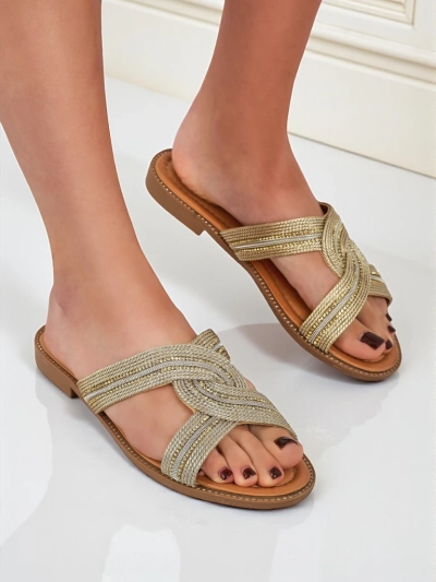 Royalfashion Babskie laczki plecione Woven Breeze