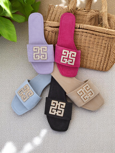 Royalfashion Женские тапочки на плоской подошве Zamila
