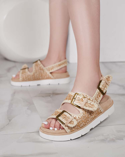 "Royalfashion" Moteriški zomšiniai sandalai "Lunnay eko"