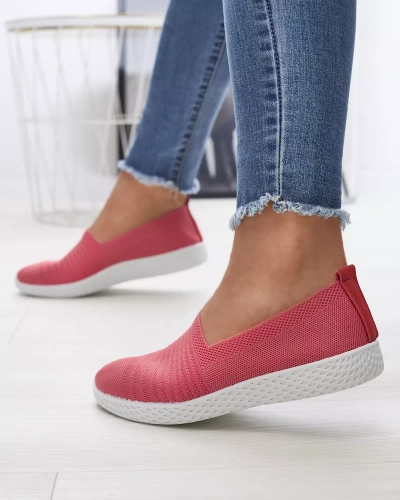 Коралловые женские кеды-слипы Covvu- Footwear