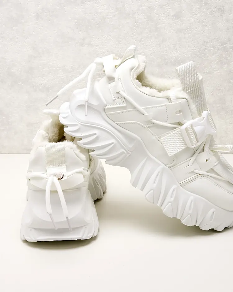 Royalfashion Женские утепленные кроссовки-лодочки