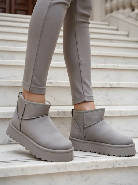 Короткие женские снежные ботинки Royalfashion а-ля Fofio