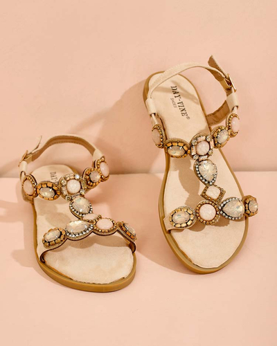 Royalfashion Женские сандалии с цирконием Sobrinas