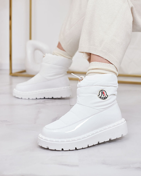 "Royalfashion" Baltos spalvos moteriški sniego batai Ireda