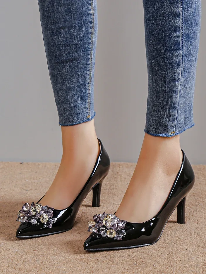 Гладкие женские шпильки Royalfashion с сеткой Ellona