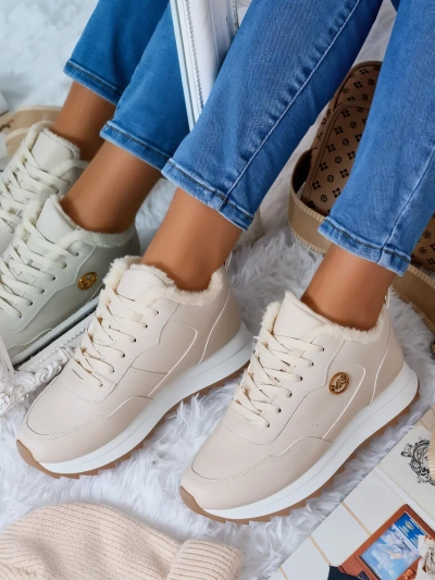 Royalfashion Утепленные женские кроссовки с мехом Casot