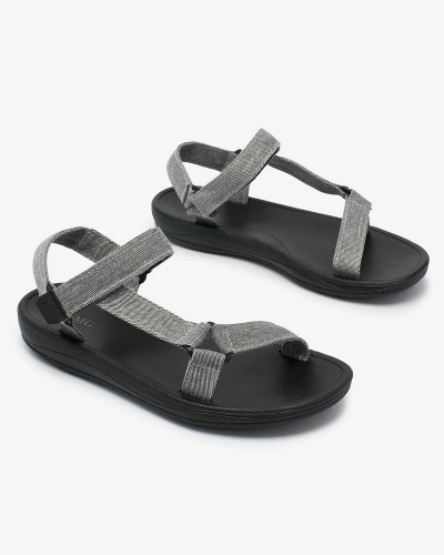 Royalfashion Серые женские спортивные сандалии Beterika