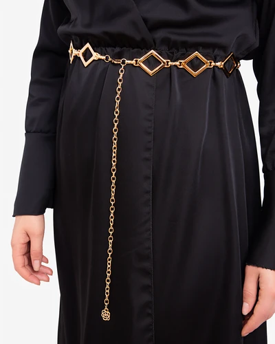 Royalfashion moteriškas dekoratyvinis metalinis diržas