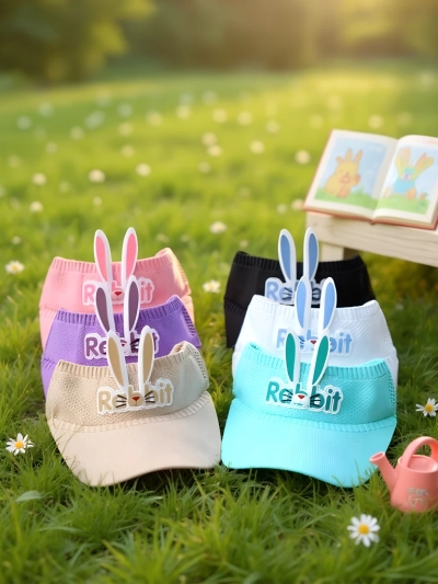 Royalfashion Детский козырёк от солнца с ушками кролика