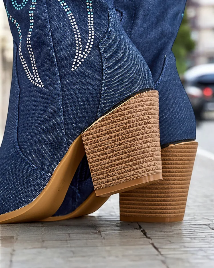 Женские ботильоны на высоком каблуке Royalfashion Komoti