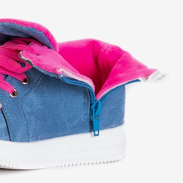 Niebieskie dziewczęce sneakersy Boma - Obuwie