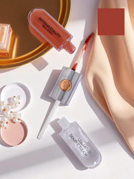 2-in-1 Lūpdažis ir Skaidrus Lūpų Blizgis Soft Blush