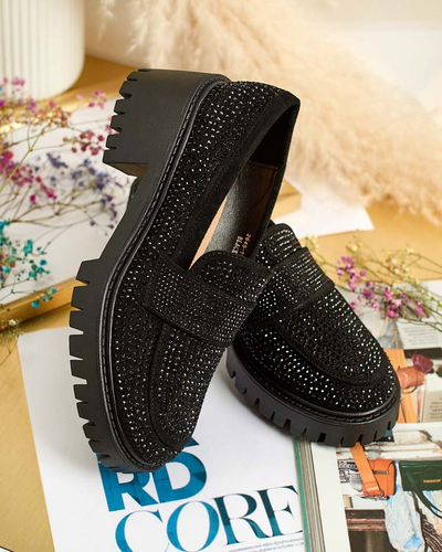 Royalfashion Moteriški mokasinai su cirkoniais Epolls