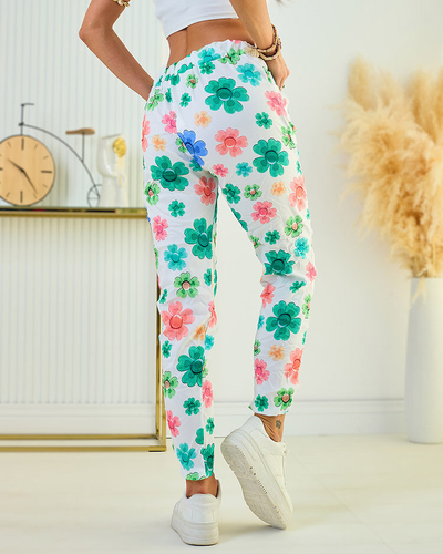 Royalfashion Женские брюки из цветочной ткани