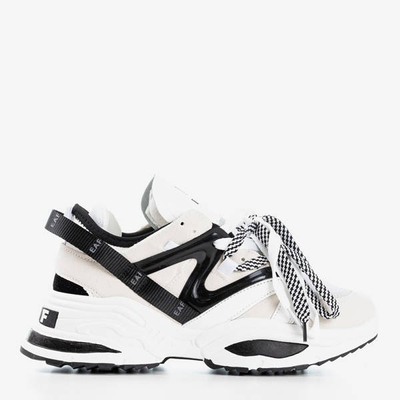 Бежевые женские кроссовки на толстой подошве Eafi - Обувь