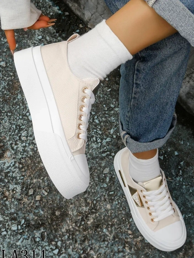 Royalfashion Женские кроссовки на платформе Золотой Мировой