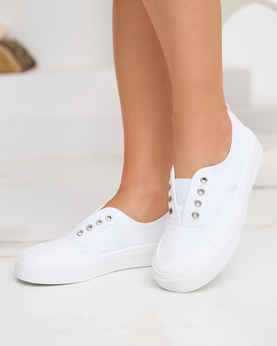 Moteriški balti sportbačiai storesniu padu Askol- Batai