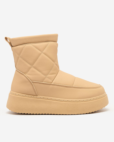 Royalfashion Светло-коричневые женские сапоги a'la snow boots Kacecica
