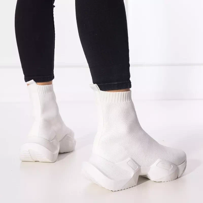 OUTLET Белые женские высокие кроссовки Gohi - Обувь