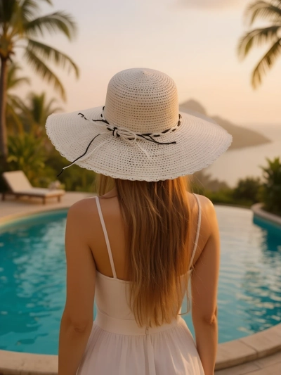 Royalfashion Женская соломенная шляпа Brisa