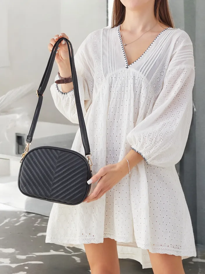 Royalfashion ovalus mažas moteriškas rankinukas, pagamintas iš ekologiškos odos