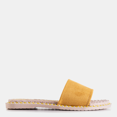 Geltonos Ysia moteriškos šlepetės - Avalynė