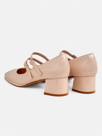 Royalfashion Moteriški lakuoti odiniai kulniukai su dirželiu Weyy