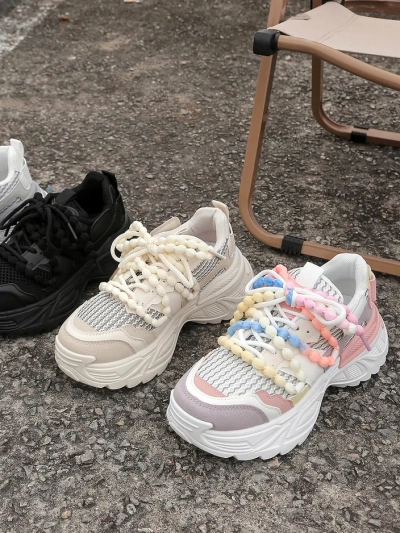 Royalfashion Moteriški sportiniai sneakersai storesniu padu Loness