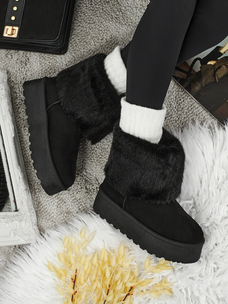 Ботинки a'la снегоходы женские с мехом Irelle