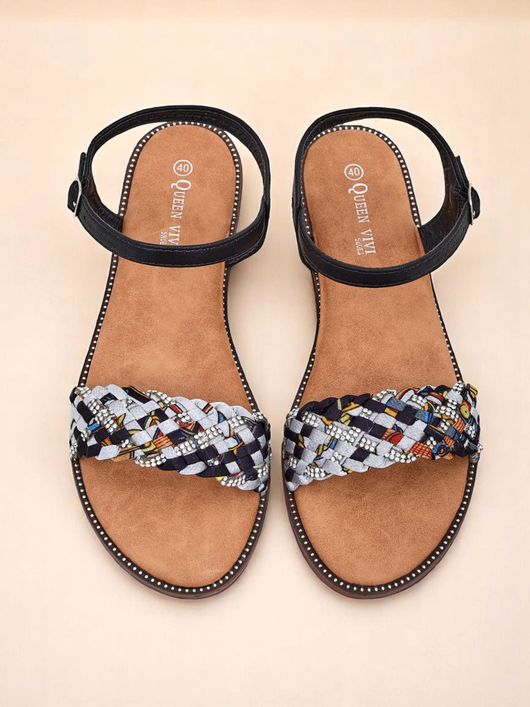 Royalfashion Женские сандалии на плоской подошве ColorStrap