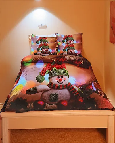 Royalfashion Kalėdų patalynės komplektas 160x200 pilnas 3 DETALIŲ