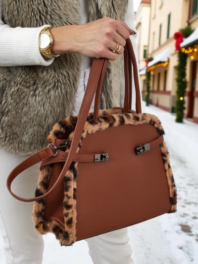 Maža moteriška eko odos rankinė su pantera Panthory