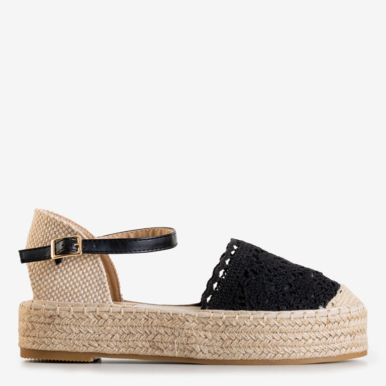 Черные босоножки на платформе Ritisa