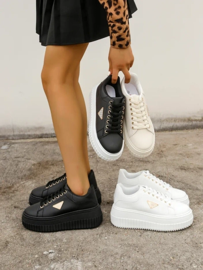 Спортивные кроссовки на платформе Royalfashion для женщин с принтом Alcape