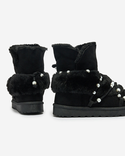 Royalfashion Женские сапоги-снегоступы с жемчугом Cuvilav