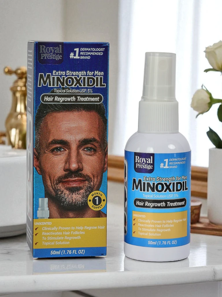 Minoxidil Leonidas Forza – Spray na porost włosów, 50ml, siła dla każdego