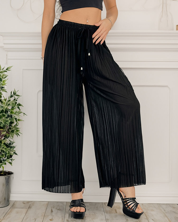 Royalfashion Женские широкие плиссированные брюки