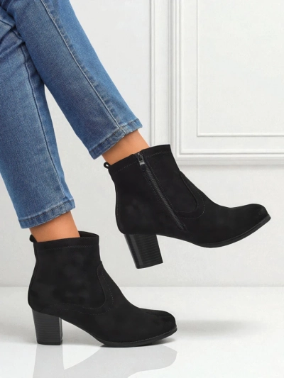 Crimson Echo Suede Booties