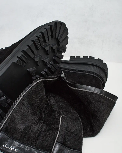 Royalfashion Moteriški eko zomšos batai Homni