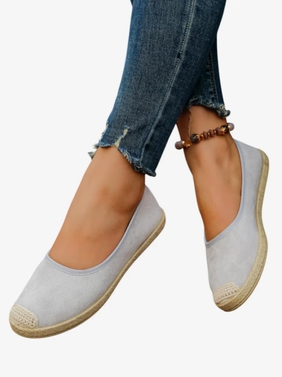 Royalfashion Moteriški ekologiško zomšos espadrilės Aroles