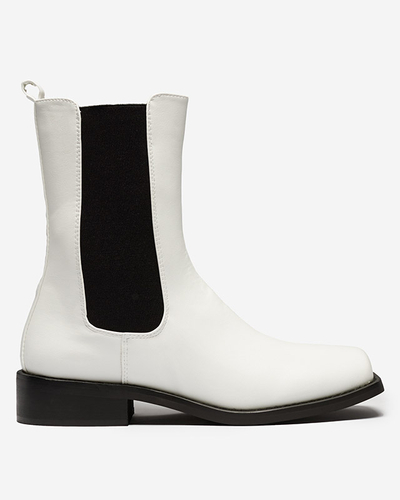 Женские ботинки Astra белые кожаные элегантные на осень