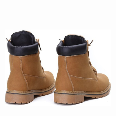 Коричневые утепленные походные ботинки Martina - Обувь