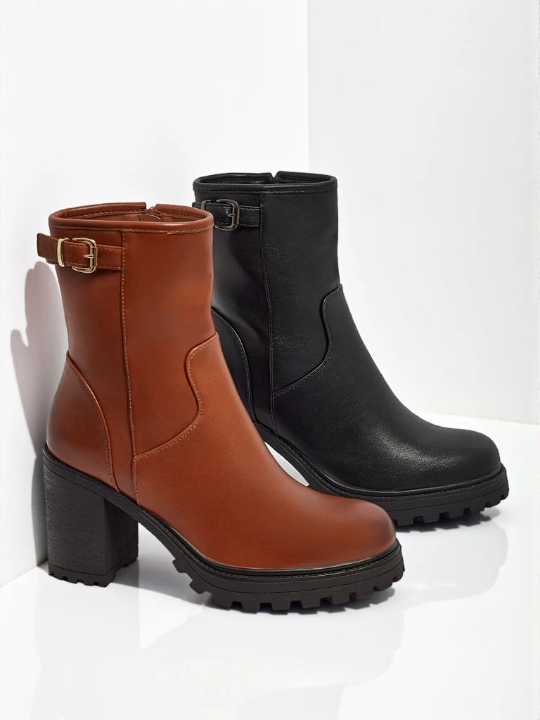 Moteriški eko odos aulinukai su storu kulnu Sylvarra