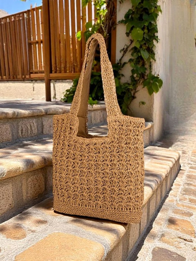 Royalfashion Большая женская соломенная сумка Sunny Straw