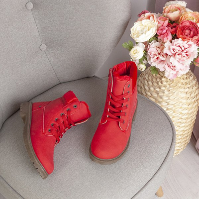 Czerwone ocieplane trapery Colorado - Obuwie