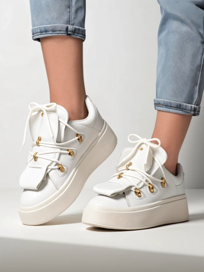 Royalfashion Moteriški sportiniai bateliai su dekoratyvine liežuvėliu Domatories