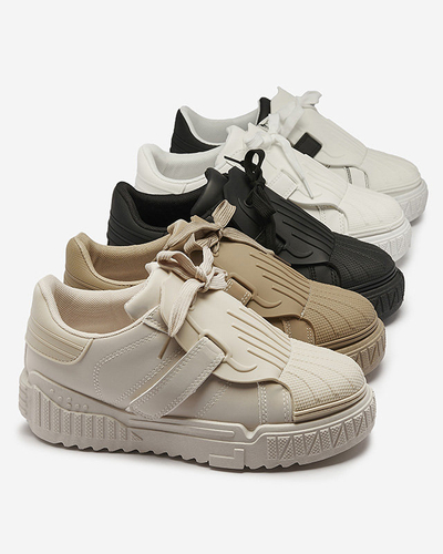 Белые спортивные кроссовки с принтом Harrett- Footwear