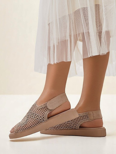 Royalfashion Женские ажурные сандалии Levay с верхом
