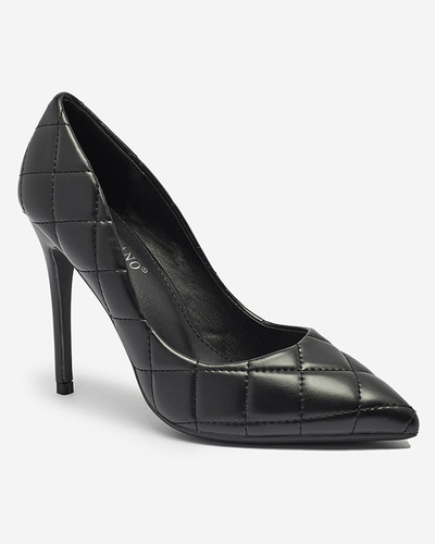 Женские стеганые туфли черного цвета Duclisa- Footwear